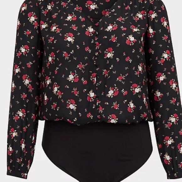 Super Cute Floral Bodysuit, Worn Only Once, in Excellent Condition - Picture 4 of 10